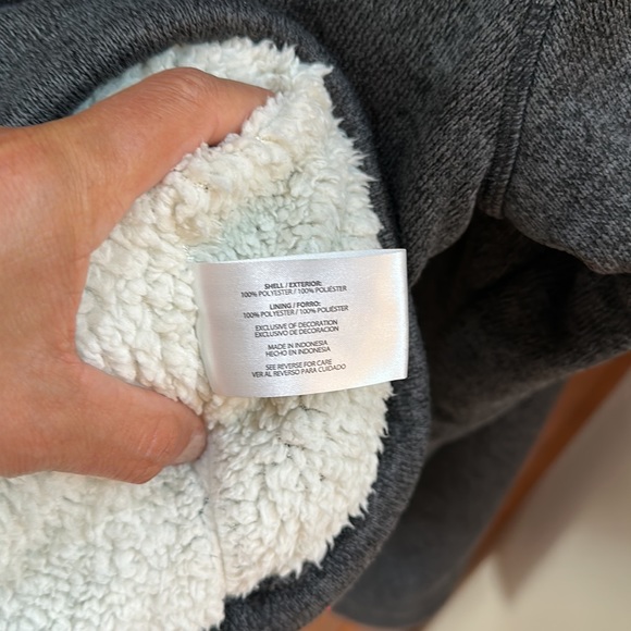 Orvis Gray Speckled Fleece Lined Quarter Zip Pullover Size Small - Picture 6 of 8